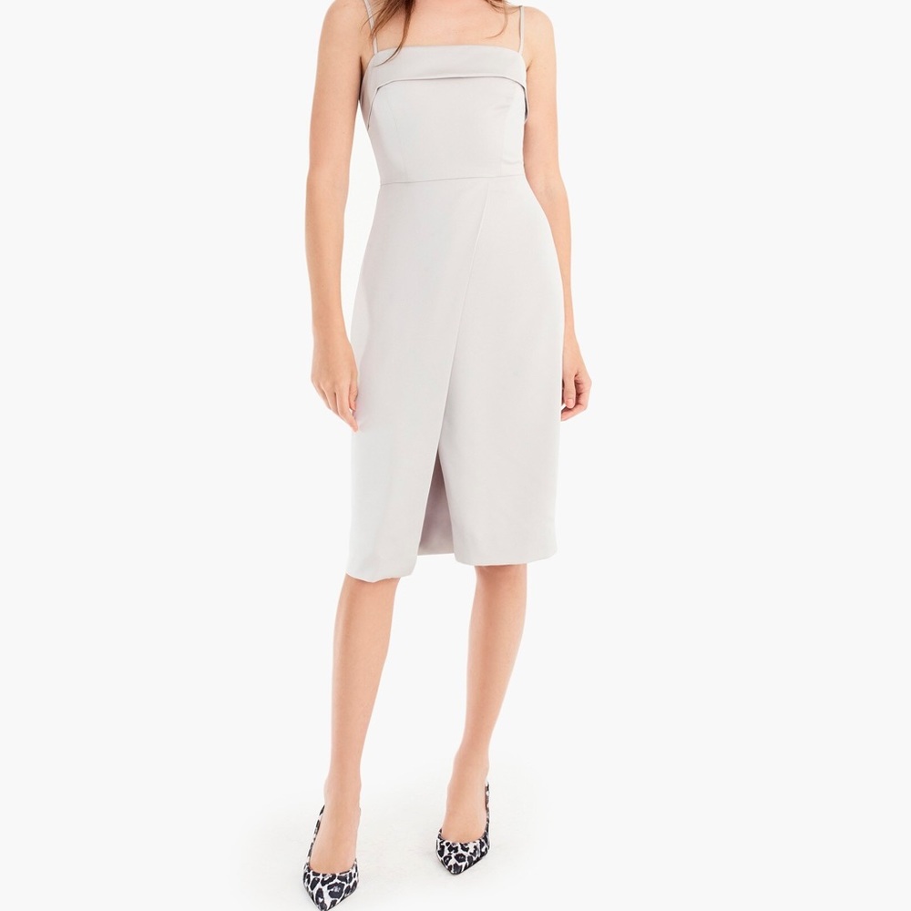 J. Crew Spaghetti-Strap Foldover Dress | 8